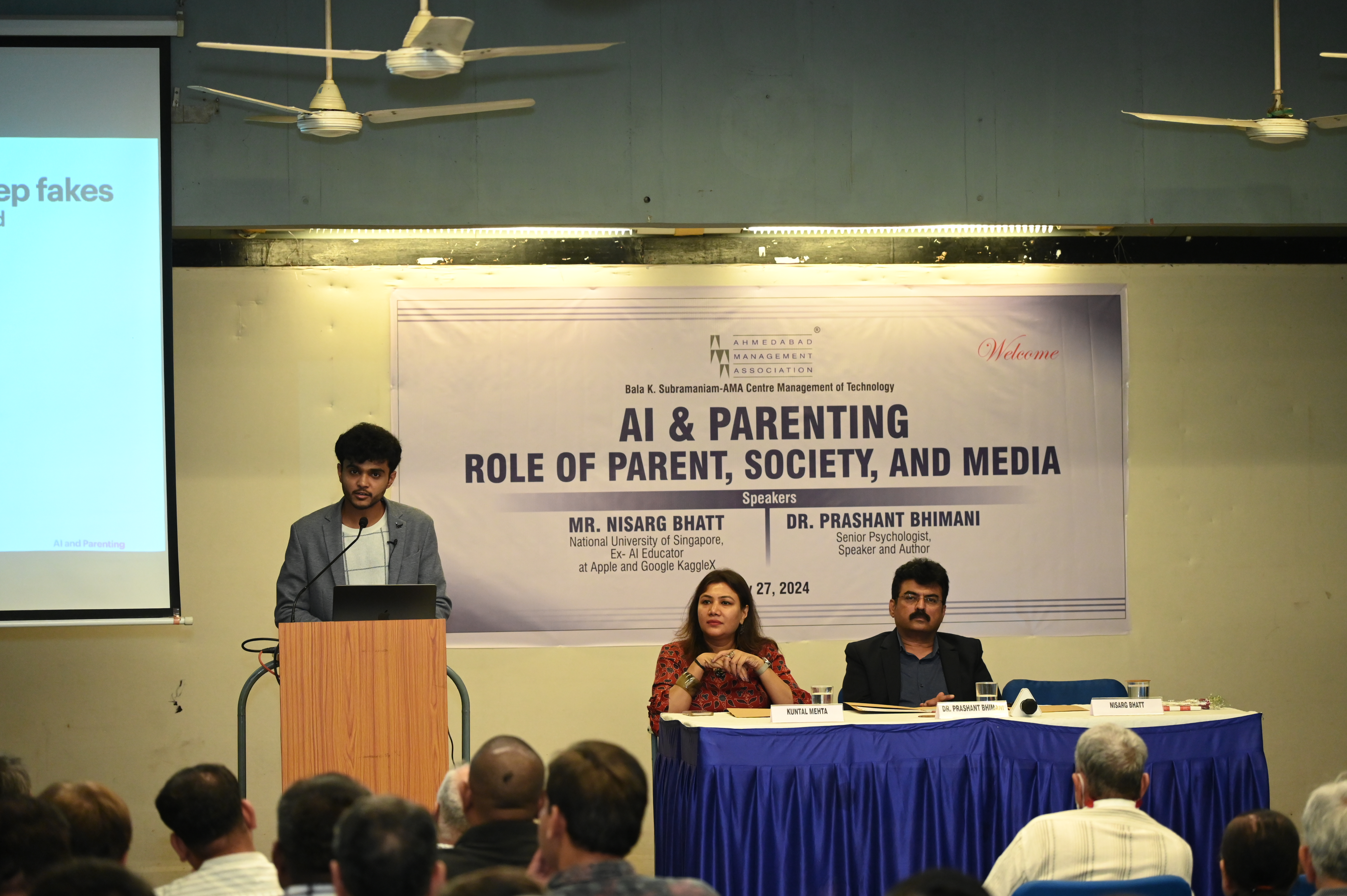 Talk on AI & Parenting at Ahmedabad Management Association